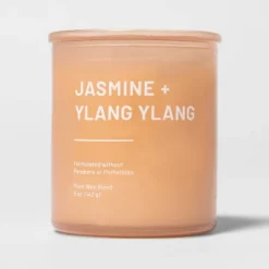 Glass Jar Jasmine And Ylang Candle Orange - Threshold™ -Home Deals Store GUEST e0062fa1 a715 4c57 8af9 3bb2b339e1cb