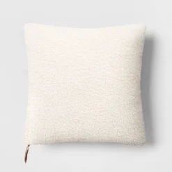 Oversized Teddy Boucle Toss Square Throw Pillow - Threshold™ -Home Deals Store GUEST e07367cc c6aa 4de9 aa04 070628f470ca