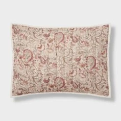 Voile Paisley Printed Quilt Sham Cream - Threshold™ -Home Deals Store GUEST e0f4f329 7b2b 4e95 8132 3a5419a69f2c