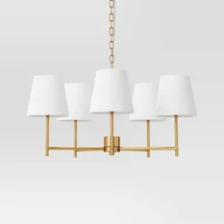 5 Arm Shaded Chandelier - Threshold™ 10 5 Arm Shaded Chandelier - Threshold™ -Home Deals Store GUEST e5927df8 27d0 4939 bb95 f495fe88f184