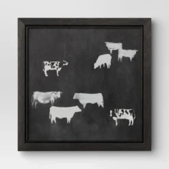 (Set Of 2) 12" X 12" Cow Collection II Framed Wall Canvases - Threshold™ 7 (Set Of 2) 12" X 12" Cow Collection II Framed Wall Canvases - Threshold™ -Home Deals Store GUEST eba1d89c 78cc 4c5b 8c67 3a03cc2b6c22