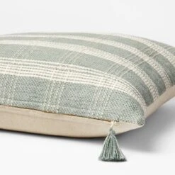 Woven Plaid Throw Pillow With Tassel Zipper - Threshold™ Designed With Studio McGee -Home Deals Store GUEST f0347132 f80f 4dac 84d2 18214a07c267