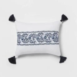 5pc Block Print With Border Comforter Bedding Set White/Blue - Threshold™ -Home Deals Store GUEST f100c0ae 2d47 4f69 94e7 d7e58377c49a