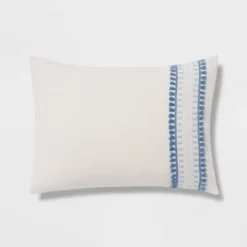 12pc Embroidered Fringe Stripe With Tassels Comforter & Sheet Bedding Set - Threshold™ -Home Deals Store GUEST f444f6d2 0d0a 4207 b98a 71b4b6861496