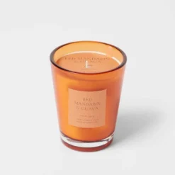 Colored Vase Glass With Dustcover Mandarin & Guava Candle Orange - Threshold™ 13 Colored Vase Glass With Dustcover Mandarin & Guava Candle Orange - Threshold™ -Home Deals Store GUEST f690da26 0feb 4a9d 8634 caaa1172c9d3