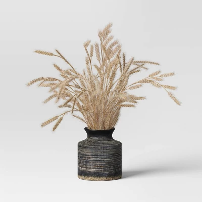 Grass Arrangement In Ceramic Pot Black - Threshold™ 5 Grass Arrangement In Ceramic Pot Black - Threshold™ - Image 5